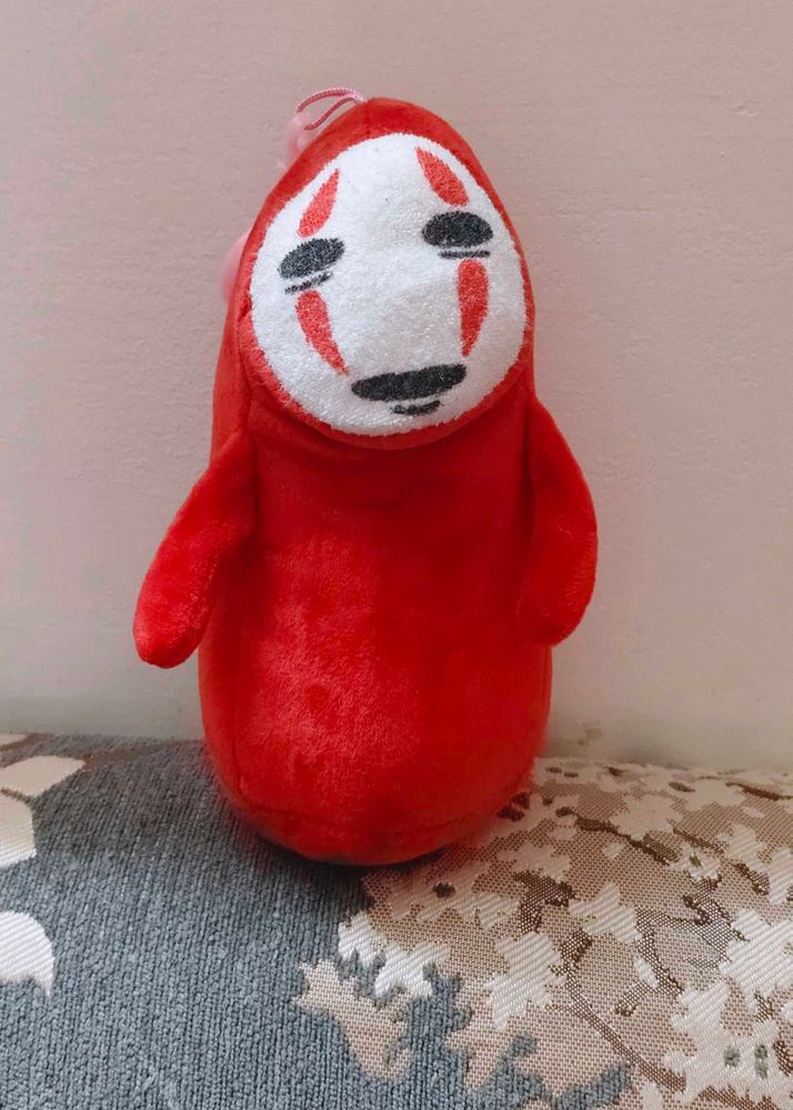 faceless soft toy bagtag
