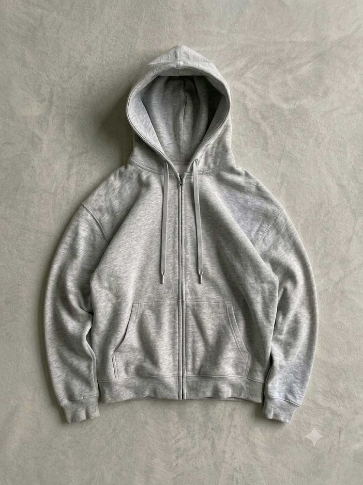 Uniqlo Grey Zip-Up Hoodie