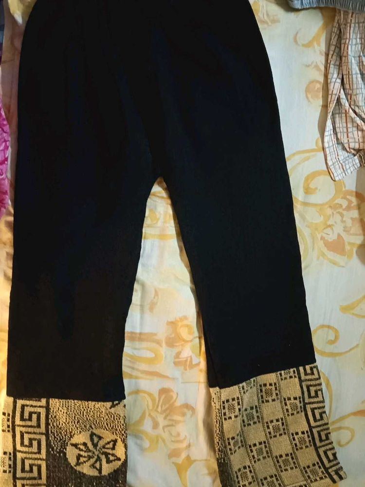 Black Palazzos with Embellished Hem... beautiful v