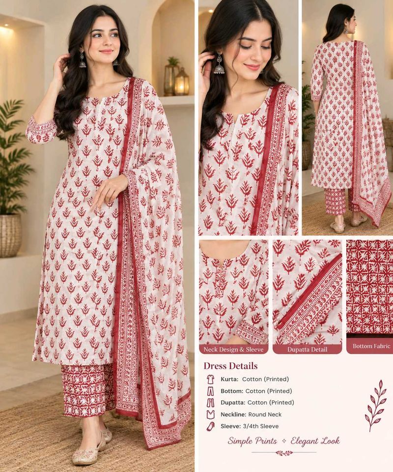 Pure cotton dress material