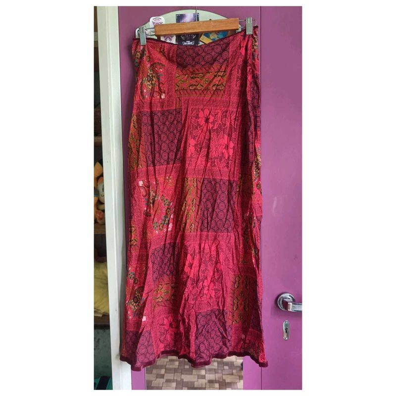 Boho Patchwork Maxi Skirt