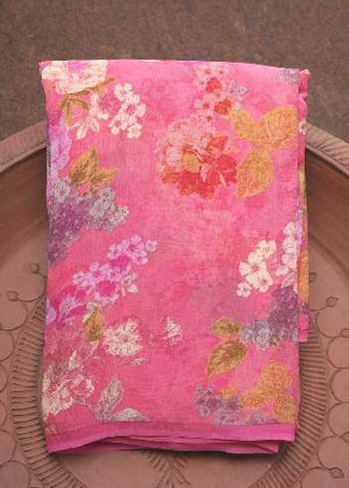 Floral Georgette Saree pack of 5