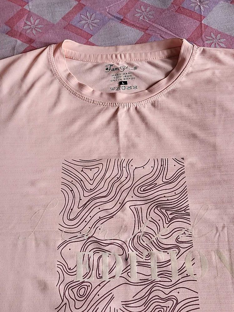Pink Graphic Print T-Shirt