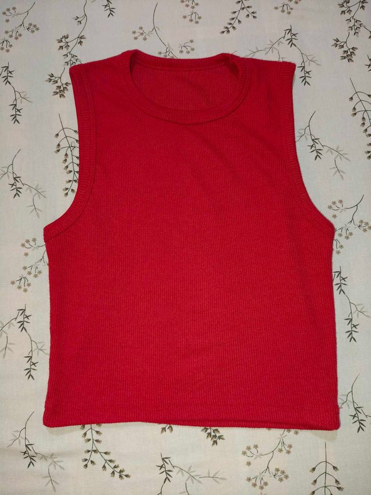 Pink sleeveless Tank Top