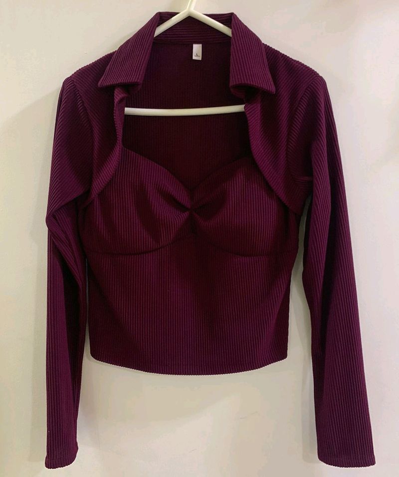 Heart Neck Line Top