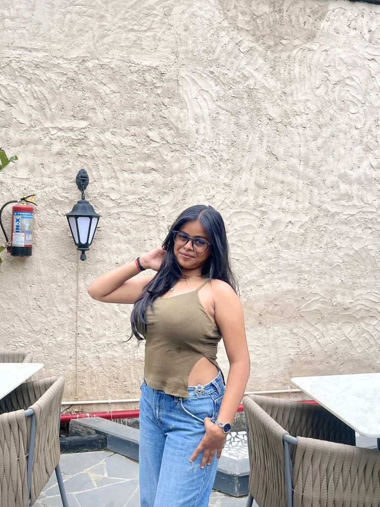 Stylish Olive Green Tank Top