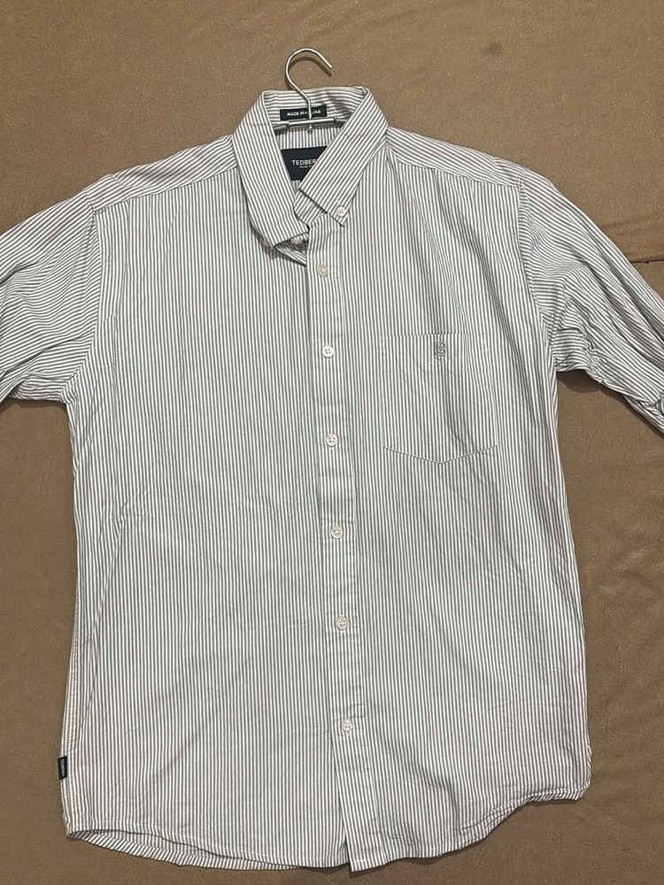 Men's Striped Button-Down Shirt