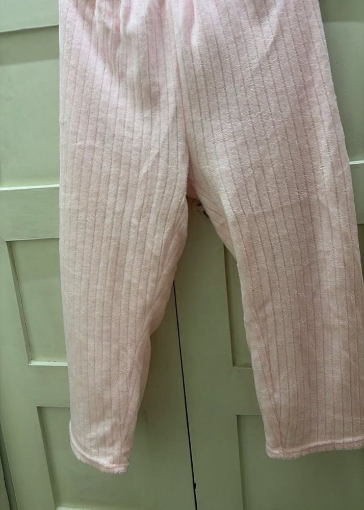 Cozy Pink Striped Pajama Pants