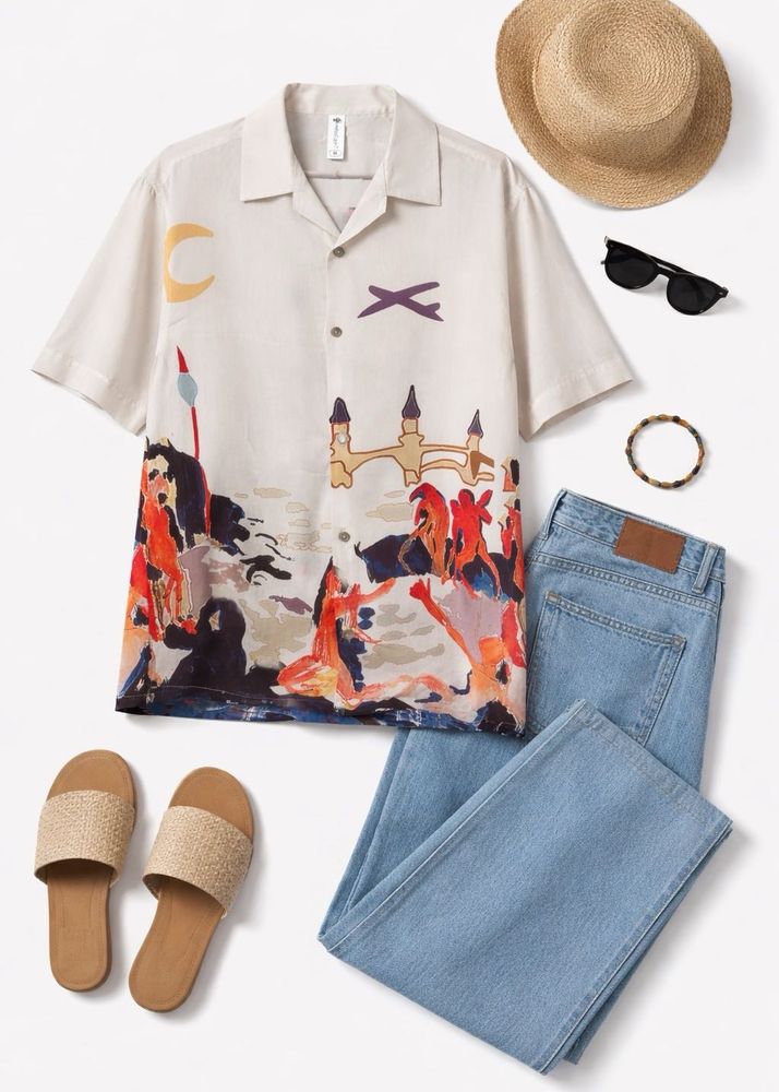 Unique Graphic Print Shirt