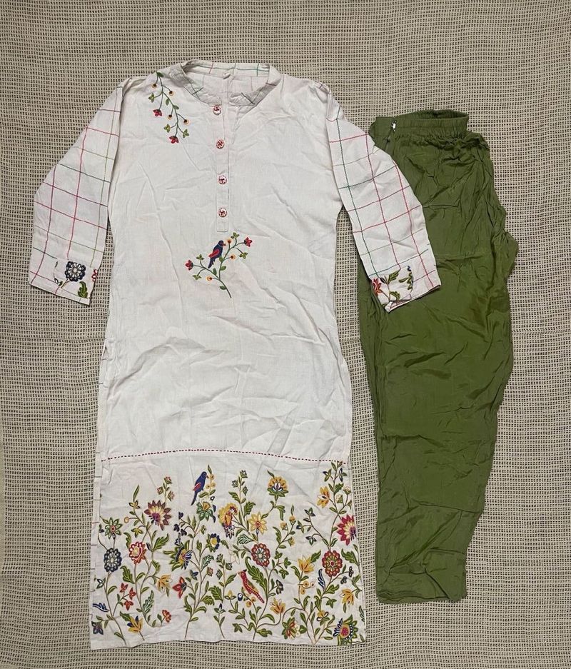 Embroidered Kurta Set