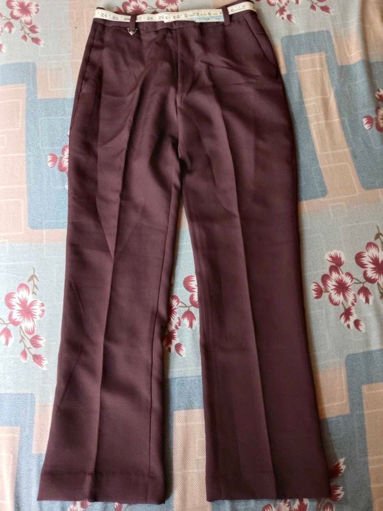 Classic Maroon Trousers (Straight fit)