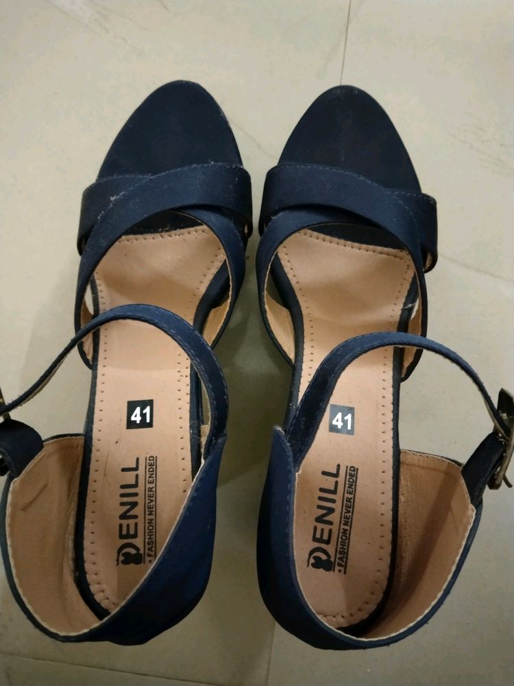 Blue High Heels