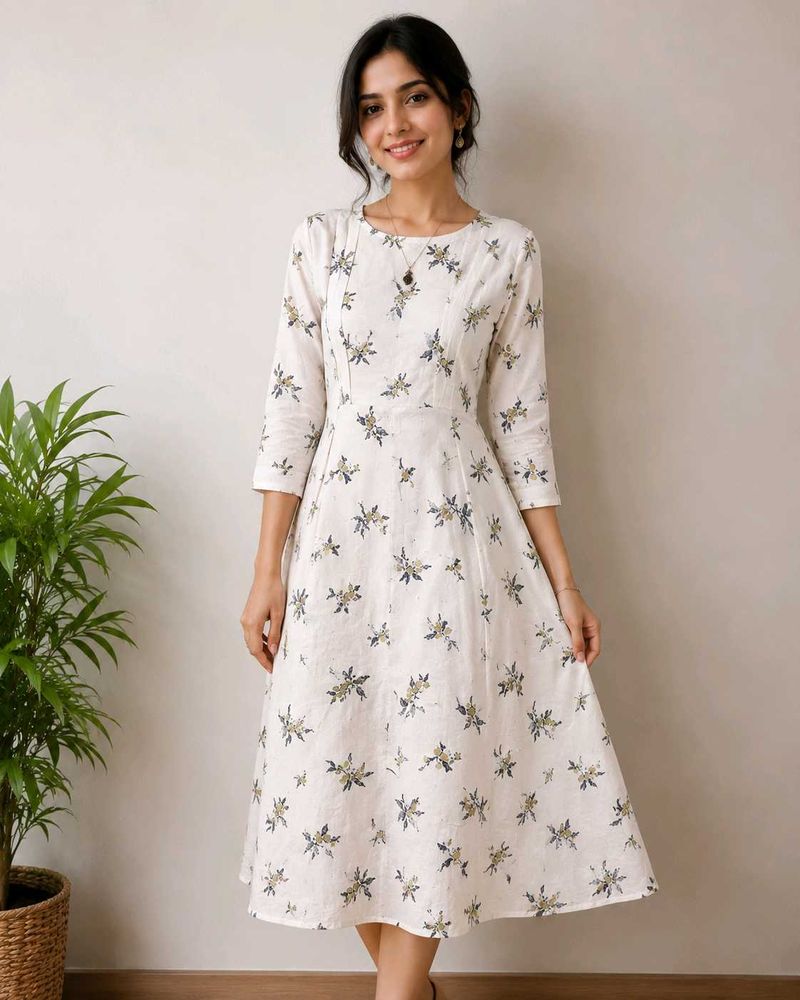 Chic Floral Print Dress