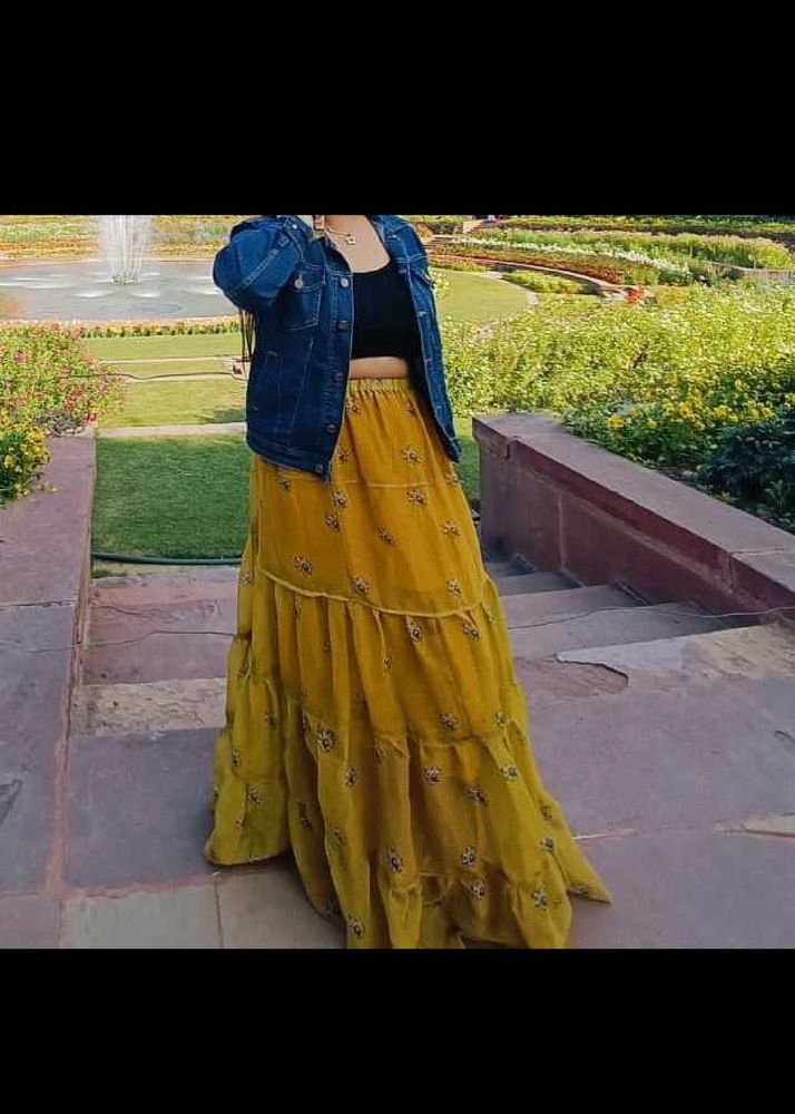 Boho Tiered Maxi Skirt
