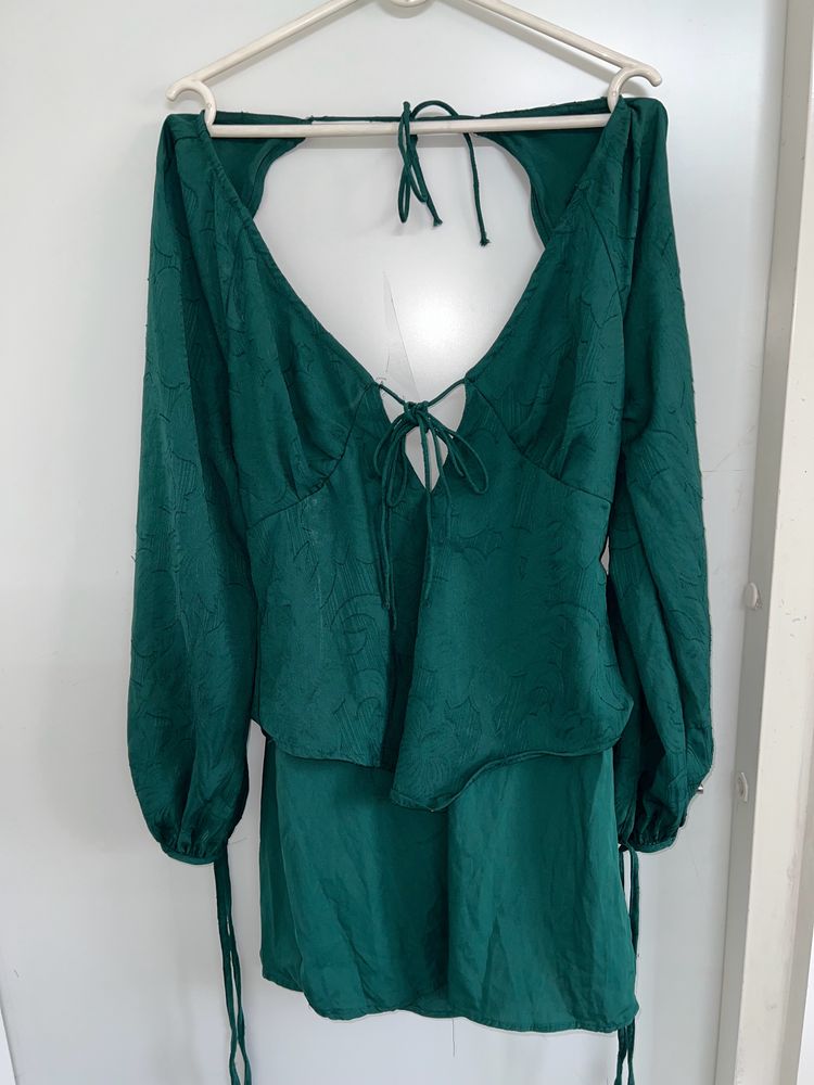 Green Flared Dress