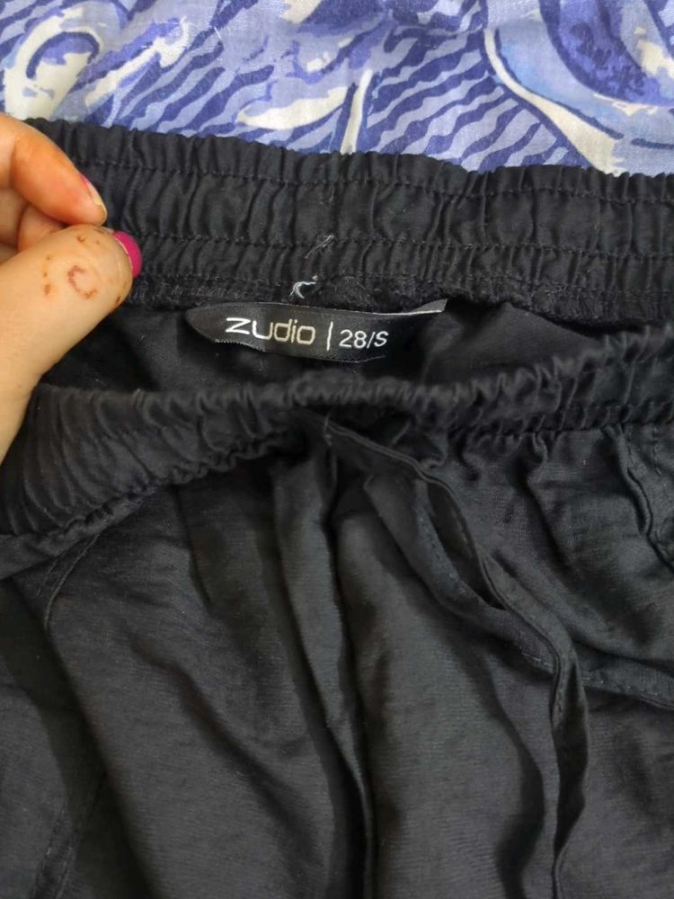 Zudio Black Casual Pants