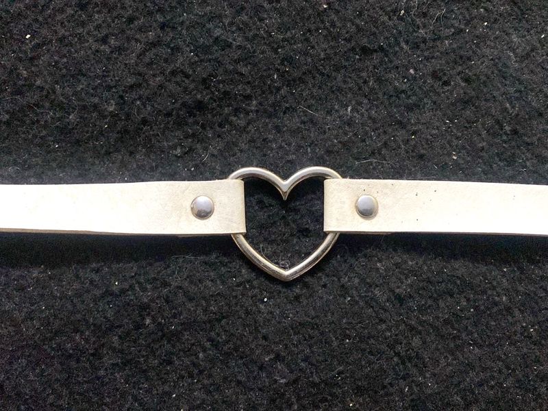 Heart Choker Adjustable Necklace