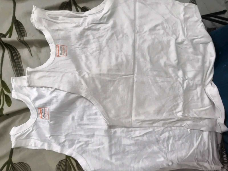 Boy's White Inner Vest ✨(pack of 2)
