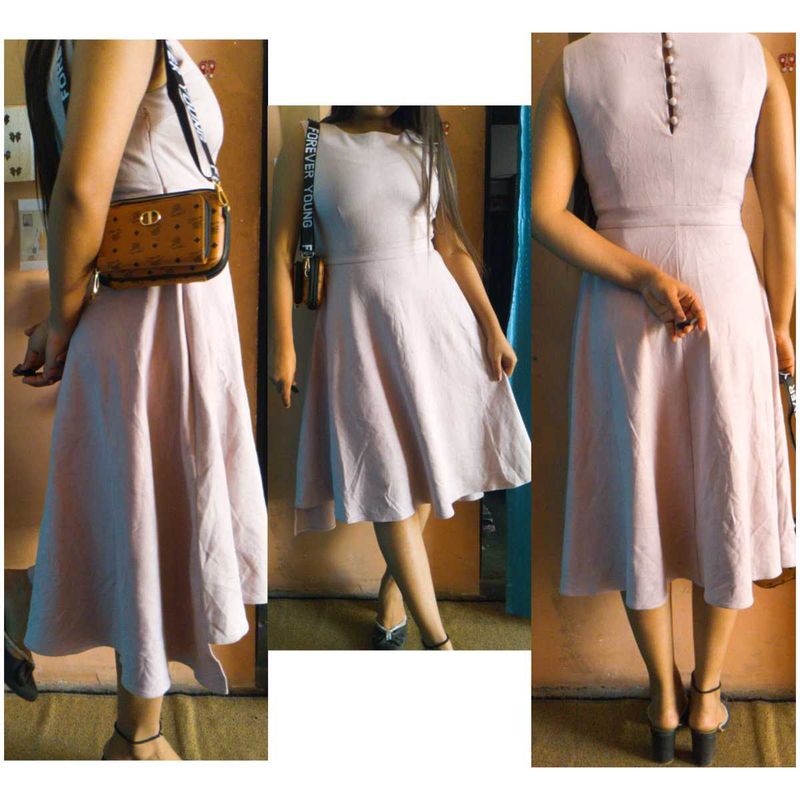 ✨✨Elegant Pink Sleeveless Midi Dress✨✨