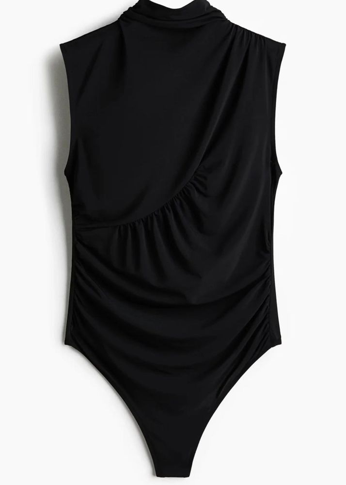 H&amp;M Draped Thong Black Bodysuit (NEW WITH TAG 🏷️)