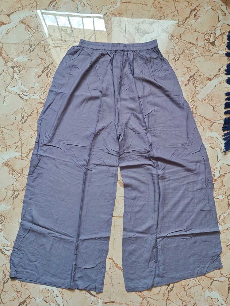 Comfortable Grey Palazzo Pants