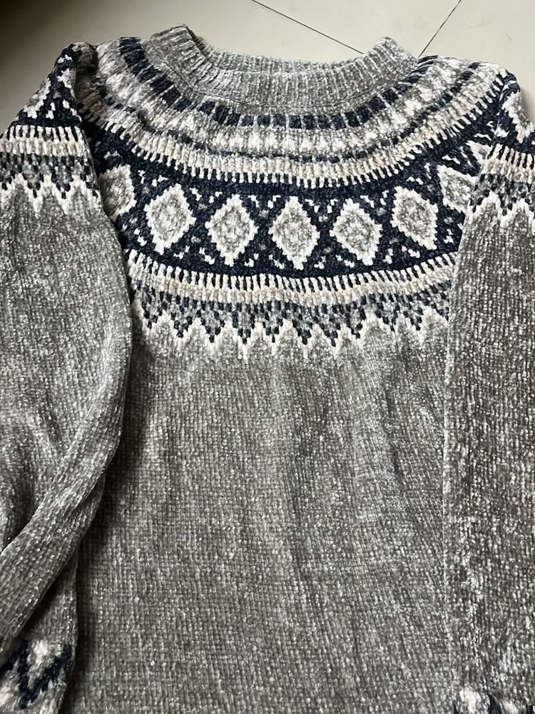 Cozy Fair Isle Knit Sweater