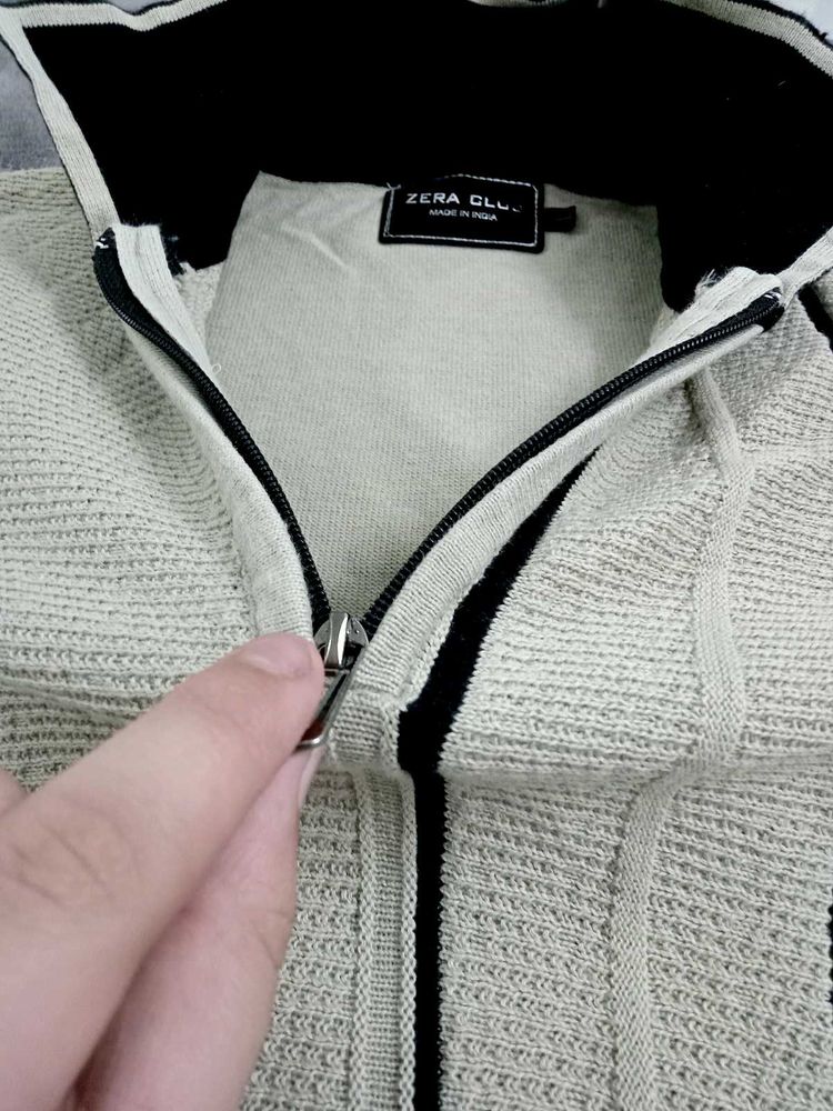 brand new Knit Zip-Up polo t shirt