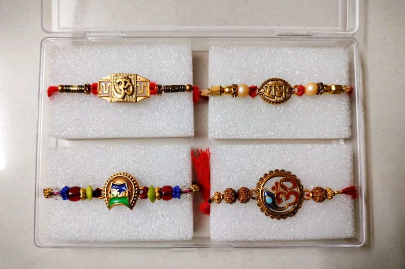 Set of 4 Rakhi  for brother
