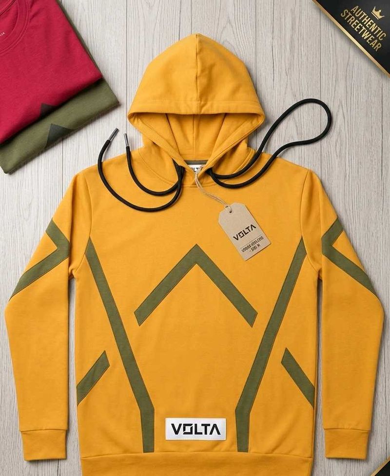 Volta Hoodie - Men's Yellow Sweatshirt
