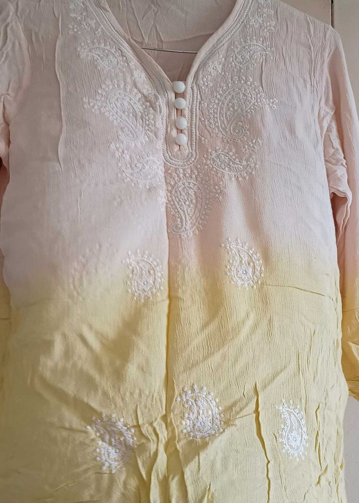 Ombre Chikankari Kurta