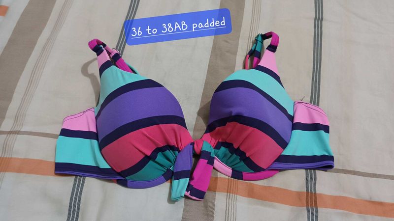 Striped Bikini Top