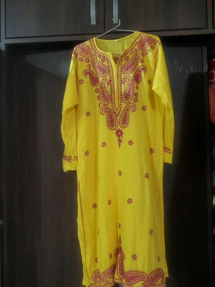 Pretty Embroidery Work Kurta..
