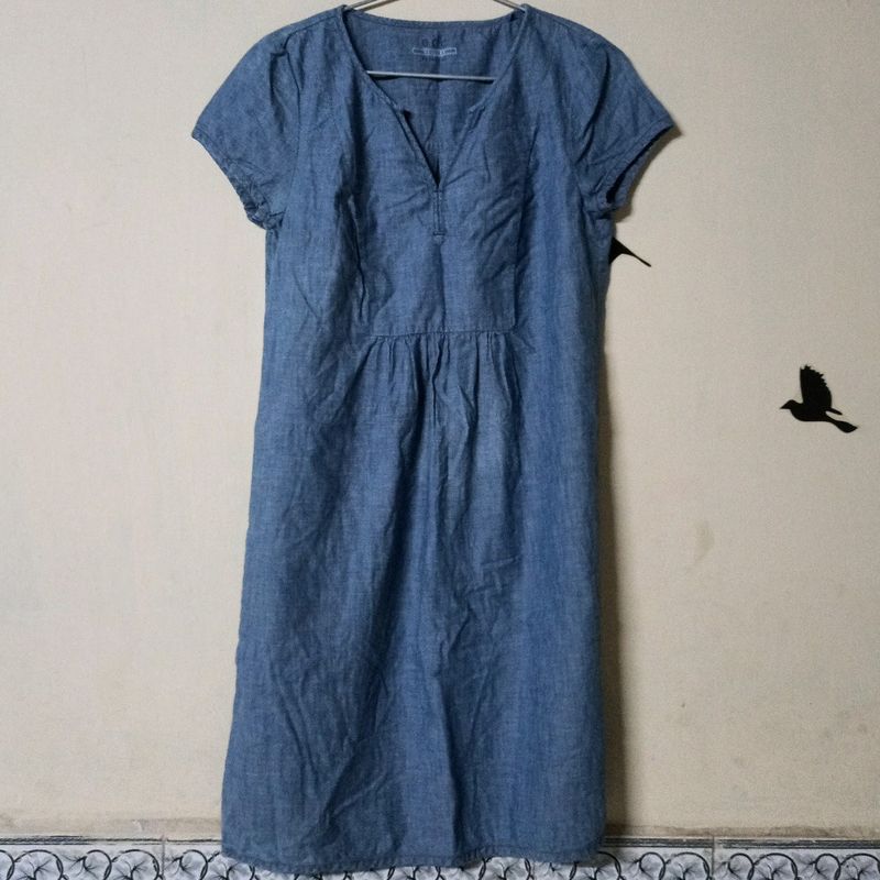 Denim one peace dress