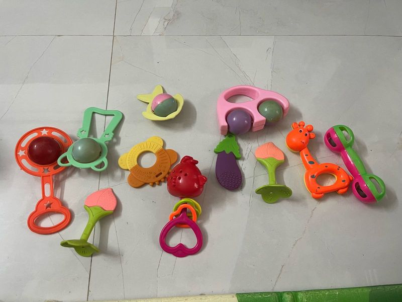 Baby Rattles and Teethers Set