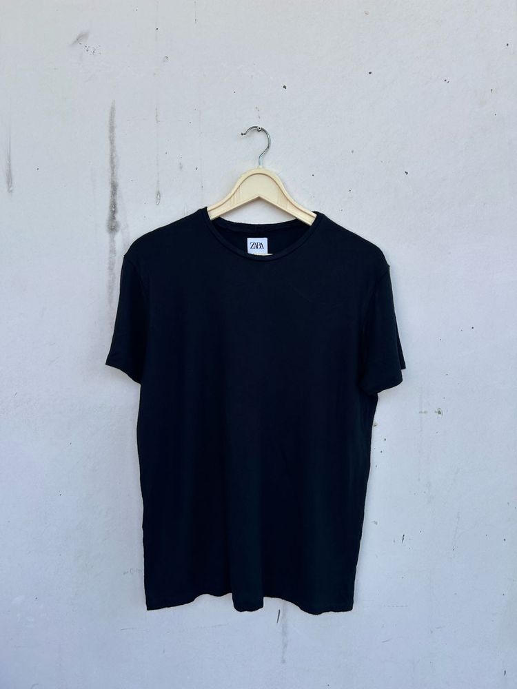 authentic zara Navy Blue T-Shirt