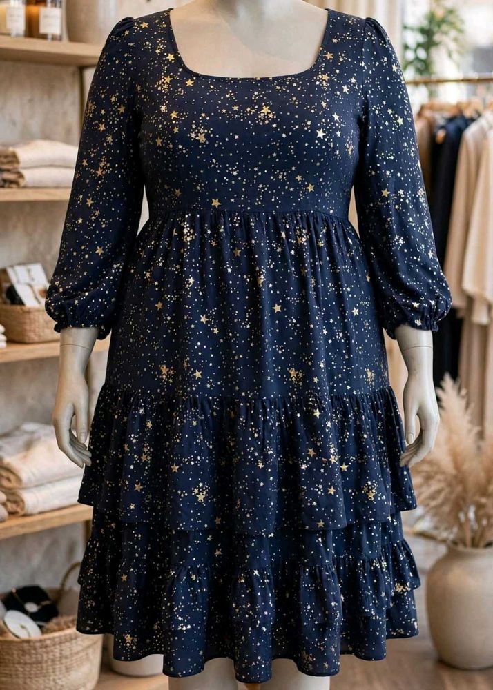 Starry Night Tiered Dress