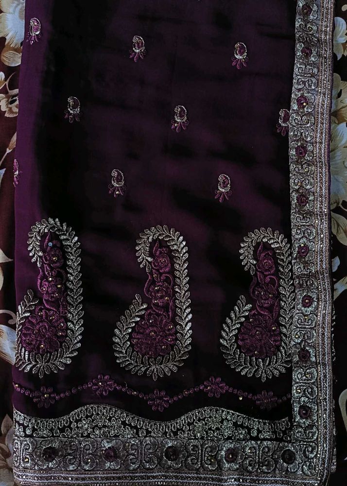Purple Saree
