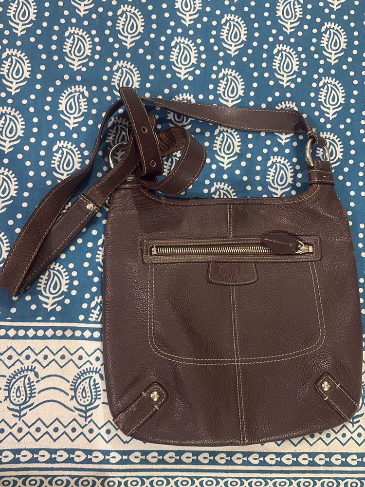 Coach Brown Leather Hobo Bag
