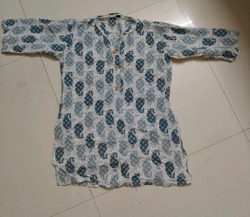 Printed Short Cotton Kurti