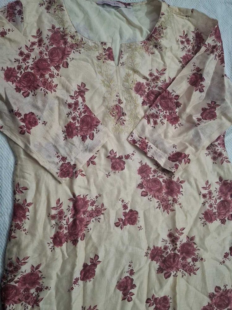 Floral Print Kurta
