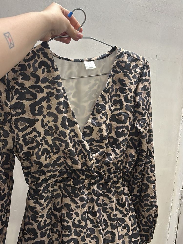 leopard print dress
