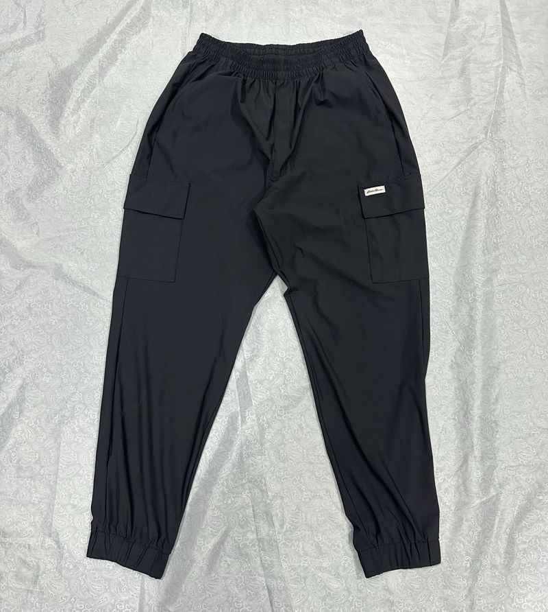 Original Eddie Bauer Black Cargo Jogger Pants