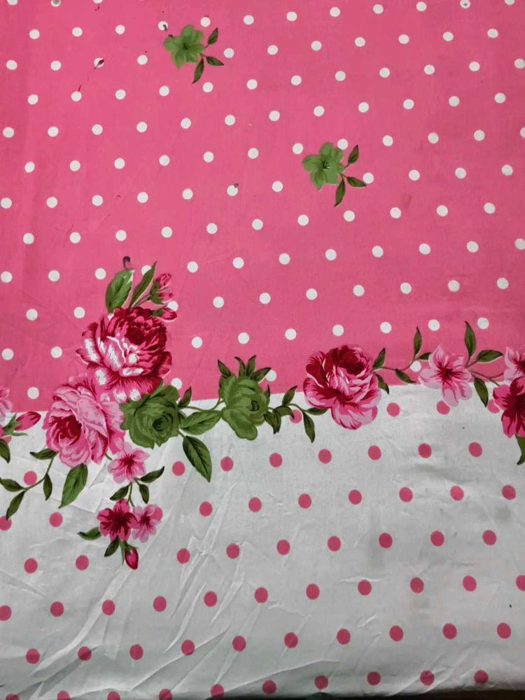 Floral &amp; Polka Dot print bedcover