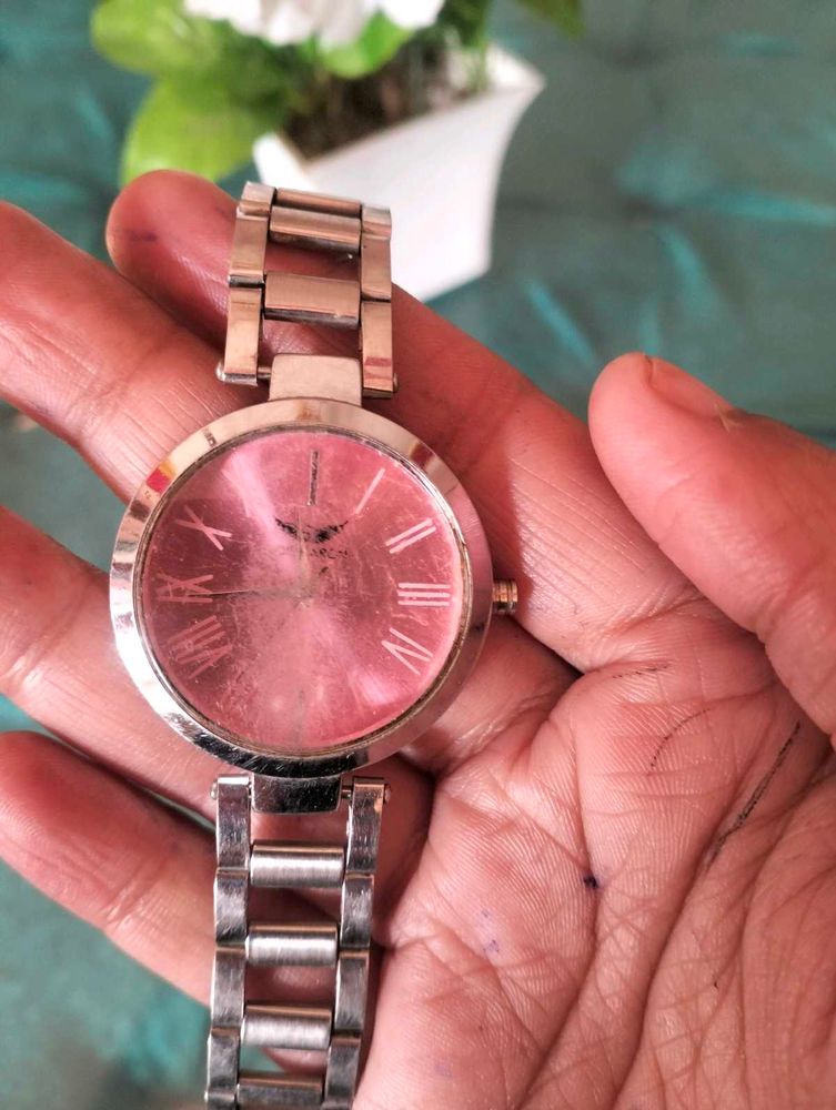 Silver-Tone Women's Watch