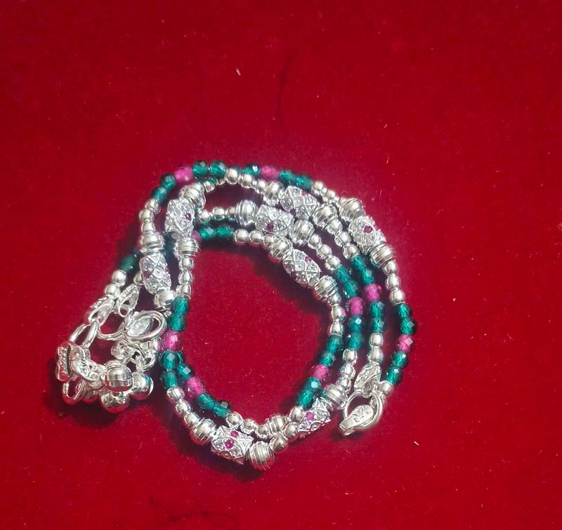 pure silver anklets