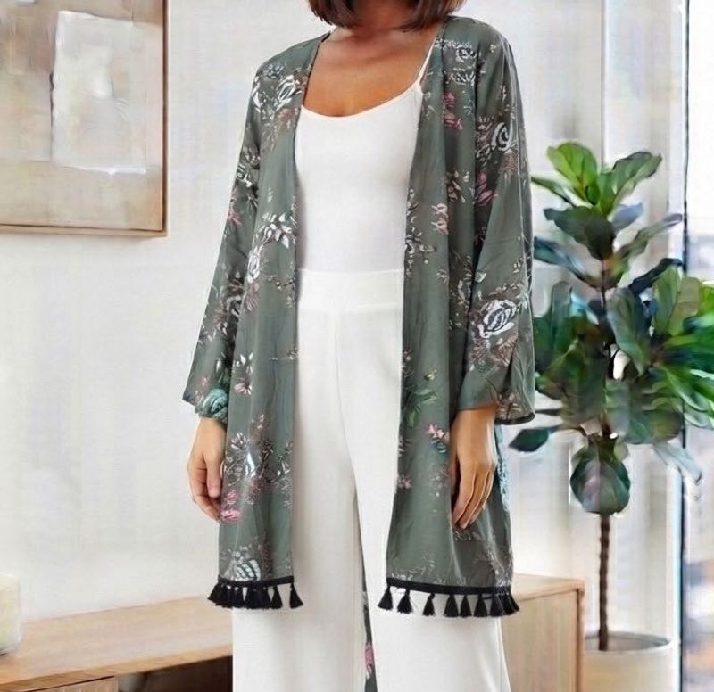 Floral Kimono Cardigan/cover