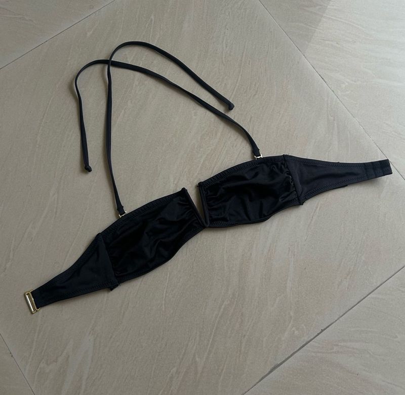 H&amp;M black bikini top