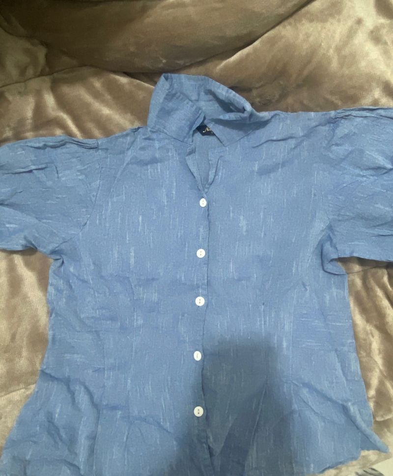 Blue Button-Down Shirt