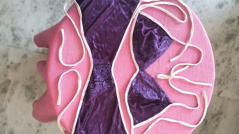 SILK NET BRA-PANTY SET