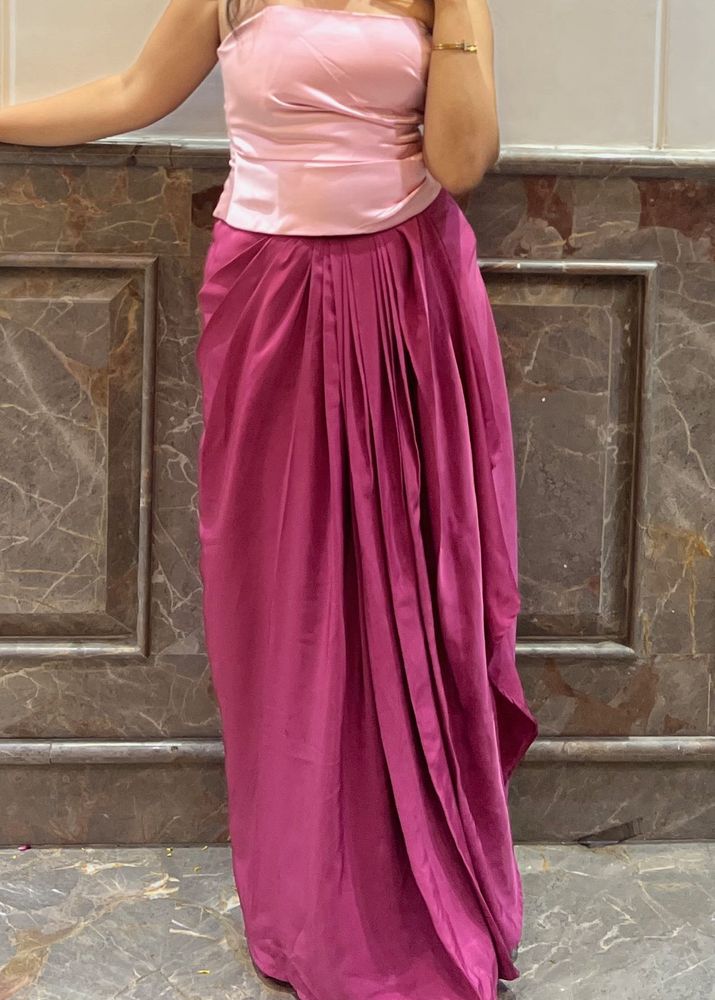 Elegant Pink &amp; Magenta Lehenga Choli Set